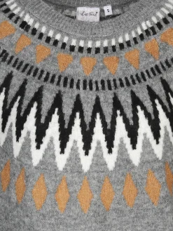 Damen Strickkleid mit Norwegermuster