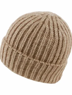 Damen Strickmütze mit Umschlag