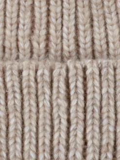 Damen Strickmütze mit Umschlag