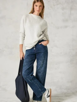 Damen Strickpullover in Waffelstruktur