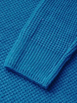 Damen Strickpullover in Waffelstruktur