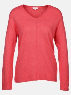 Damen Strickpullover mit V-Ausschnitt