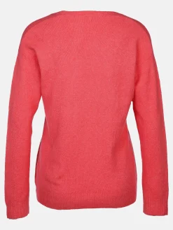 Damen Strickpullover mit V-Ausschnitt