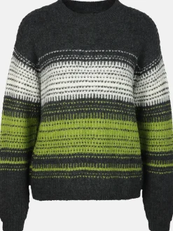 Damen Strickpullover mit Streifen