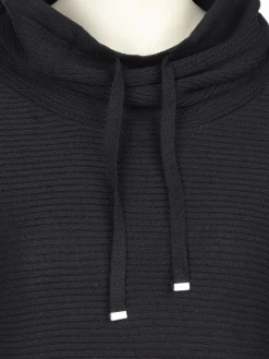 Damen Strickpullover mit halsfernem Kragen