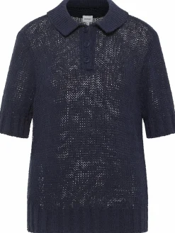 Damen Stricksweater "Lolita" mit Polokragen