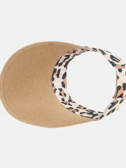 Damen Strohvisier mit Leoband