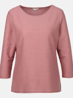 Damen Struktur Shirt mit 3/4 Arm