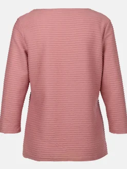 Damen Struktur Shirt mit 3/4 Arm