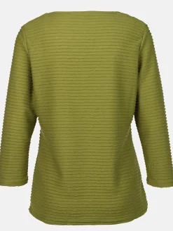 Damen Struktur Shirt mit 3/4 Arm