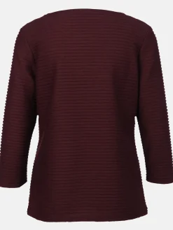 Damen Struktur Shirt mit 3/4 Arm