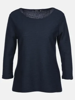 Damen Struktur Shirt mit 3/4 Arm