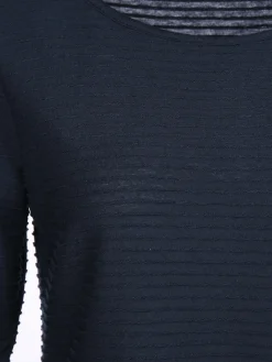 Damen Struktur Shirt mit 3/4 Arm