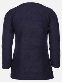 Damen Struktur Shirt mit 3/4 Arm