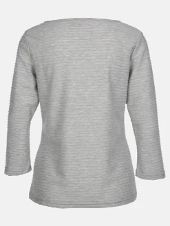 Damen Struktur Shirt mit 3/4 Arm