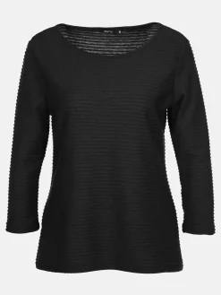 Damen Struktur Shirt mit 3/4 Arm