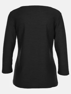 Damen Struktur Shirt mit 3/4 Arm