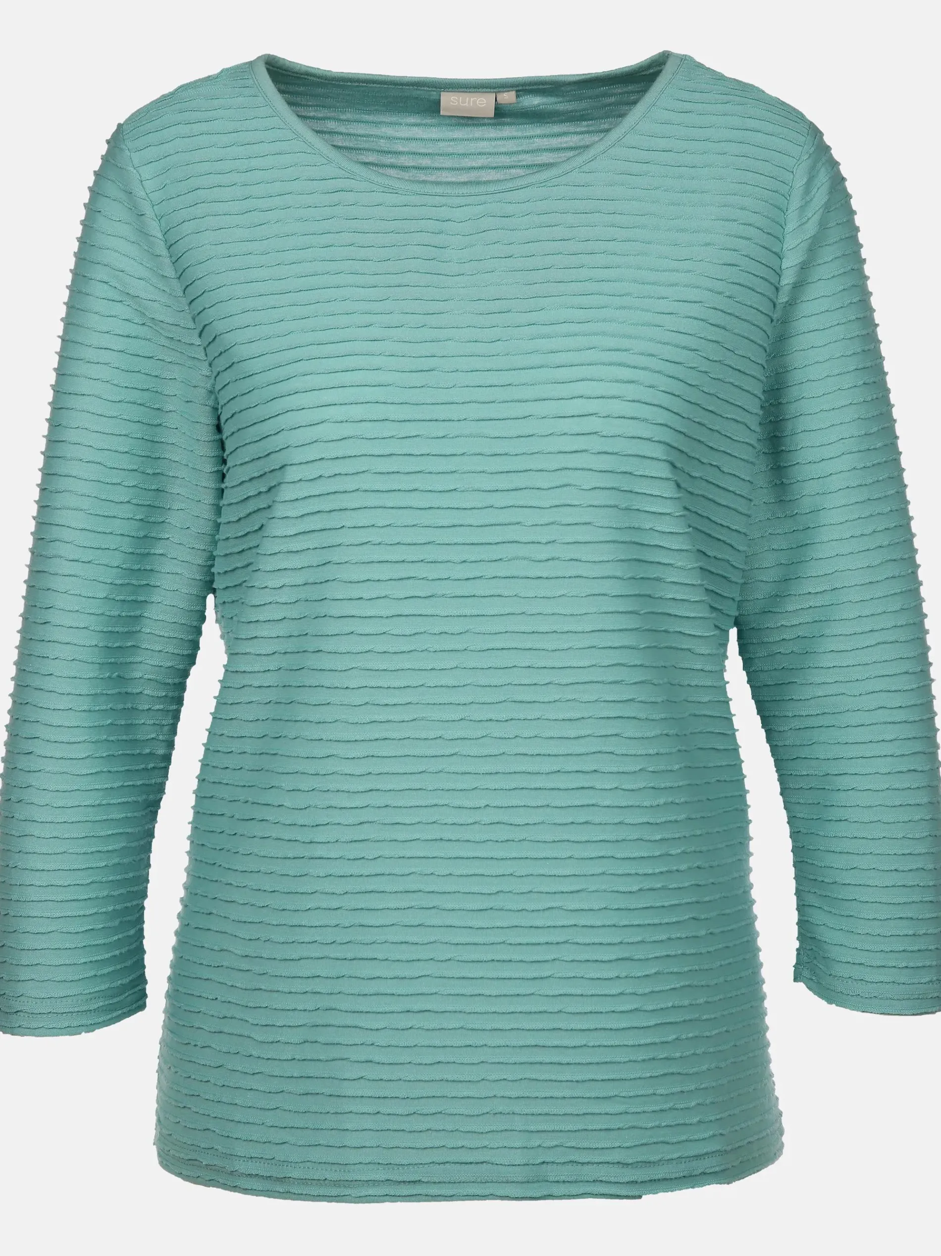 Damen Struktur Shirt mit 3/4 Arm