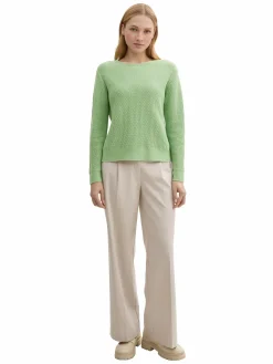 Damen Strukturpullover