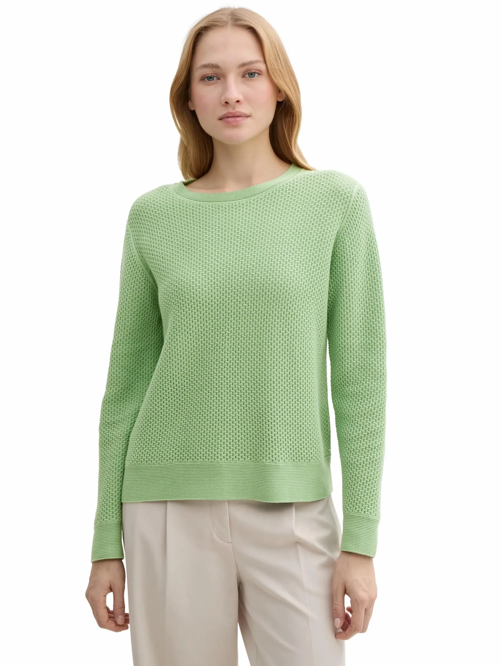 Damen Strukturpullover