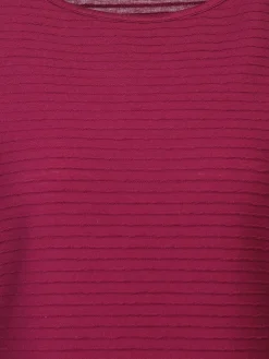 Damen Strukturshirt mit 3/4 Ärmel