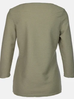 Damen Strukturshirt mit 3/4 Arm