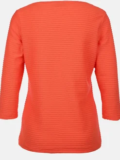 Damen Strukturshirt mit 3/4 Arm