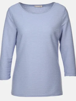 Damen Strukturshirt mit 3/4 Ärmel