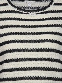 Damen Struktur-Shirt mit Streifen