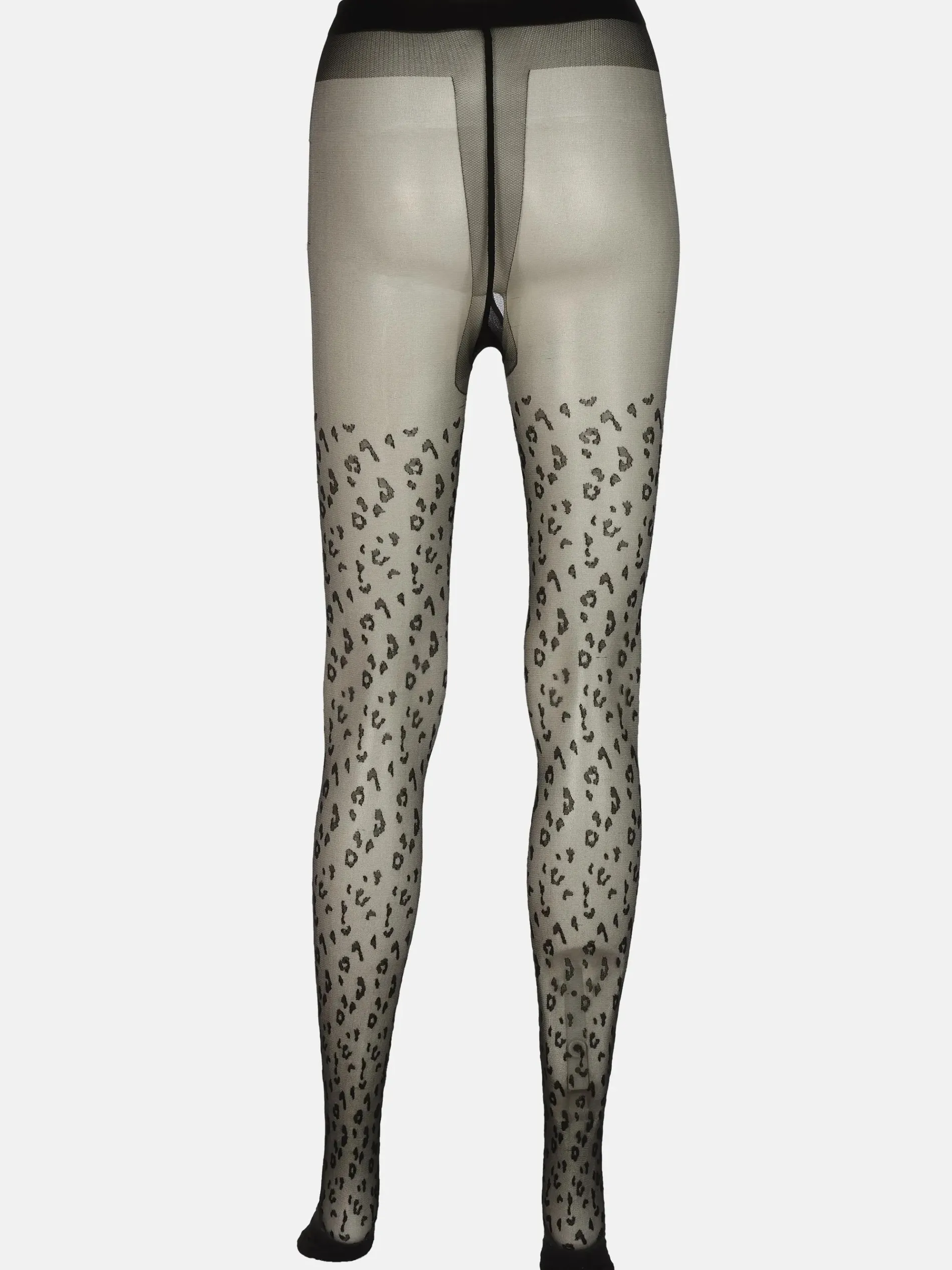 Damen Strumpfhose mit Leo-Muster, 20DEN