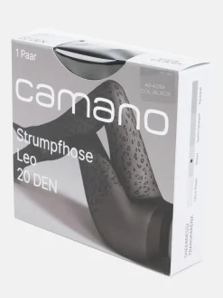 Damen Strumpfhose mit Leo-Muster, 20DEN