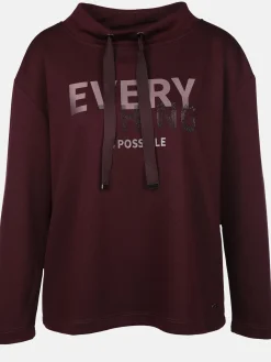 Damen Sweatshirt mit Stehkragen