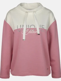 Damen Sweatshirt mit Strasssteinchen