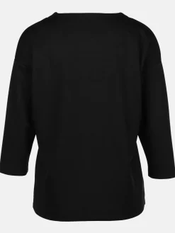 Damen Sweatshirt mit Strassbesatz