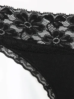 Damen Tanga mit Spitze im 2er Pack