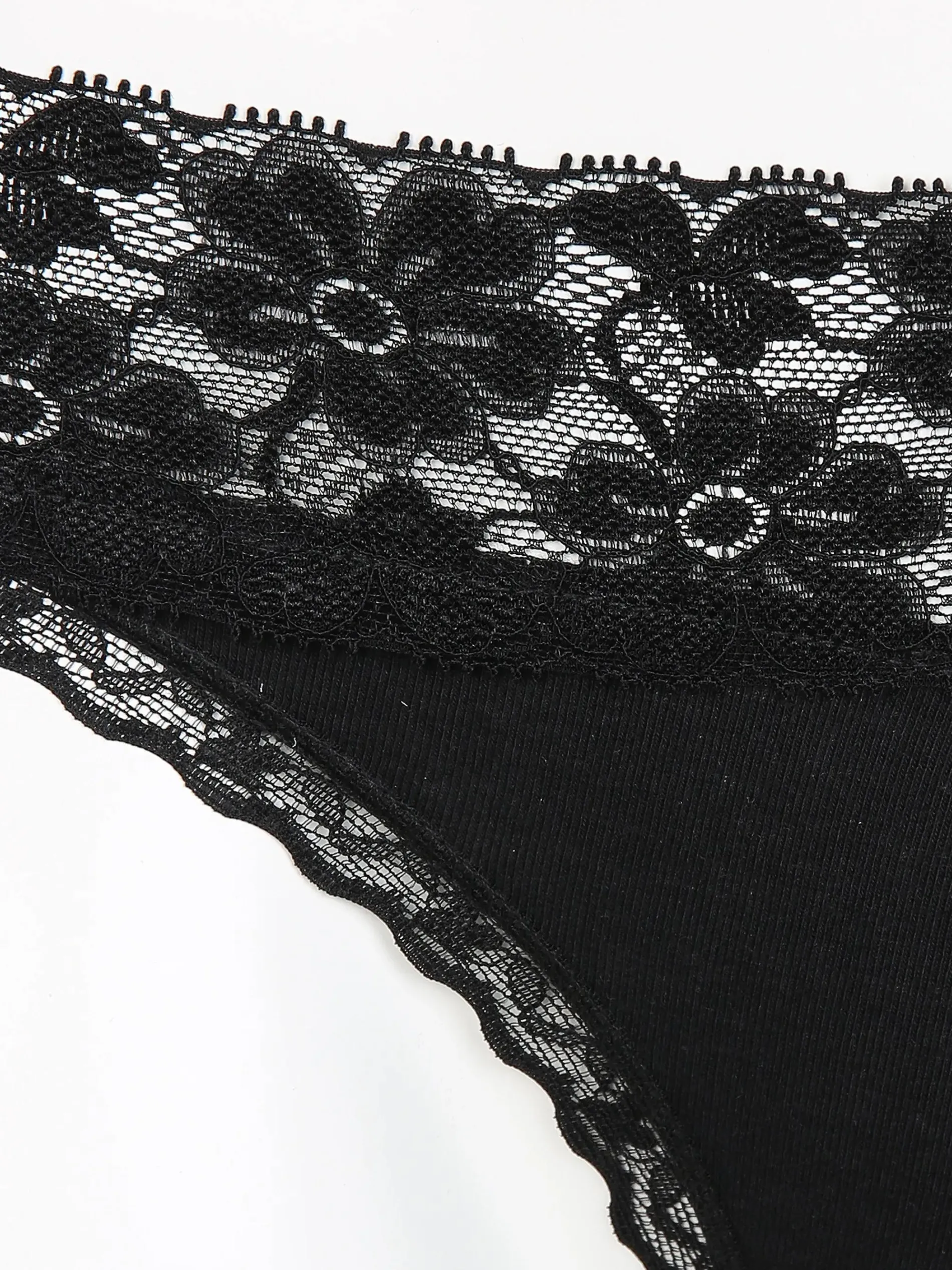 Damen Tanga mit Spitze im 2er Pack