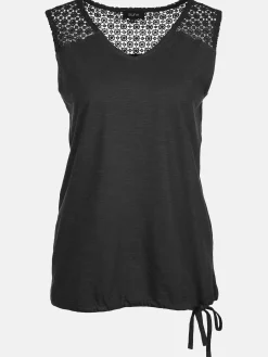 Damen Tanktop mit Spitzeneinsatz