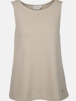 Damen Top in Boucle-Optik