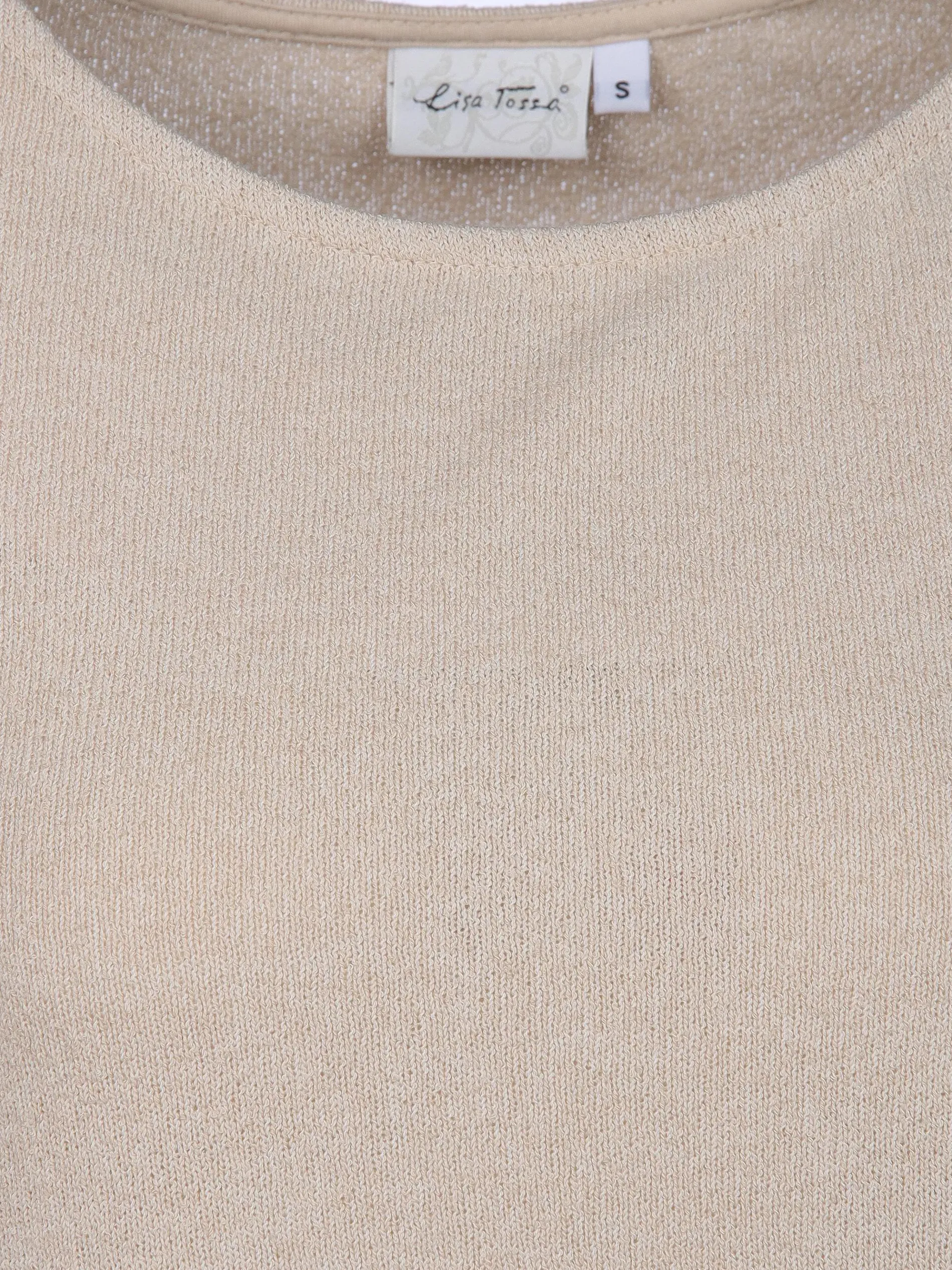 Damen Top in Boucle-Optik