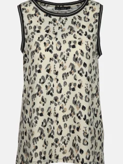 Damen Top mit Leoprint