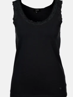 Damen Top mit Spitzendetail