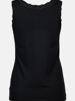 Damen Top mit Spitzendetail