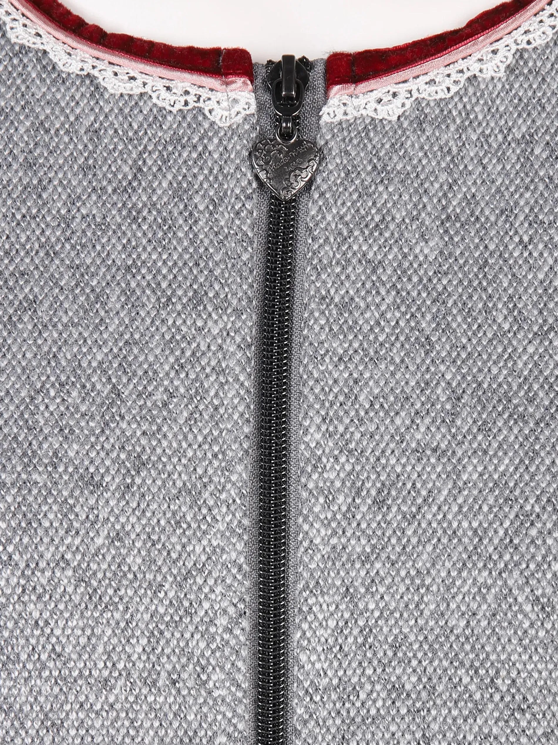 Damen Trachten Cardigan mit Spitzenbordüre