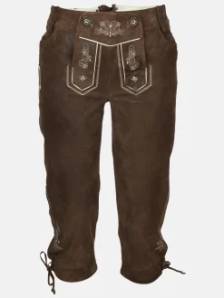 Damen Trachten Echtlederhose mit Stickerei