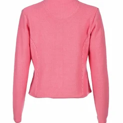 Damen Trachten Strickcardigan mit Zopfmuster