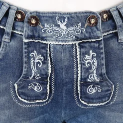 Damen Trachtenbermuda mit Stickerei