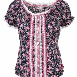Damen Trachtenbluse im Blümchen Print