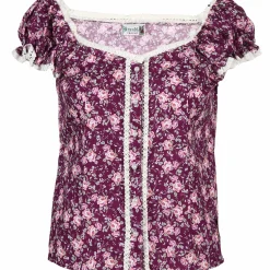 Damen Trachtenbluse im floralen Print