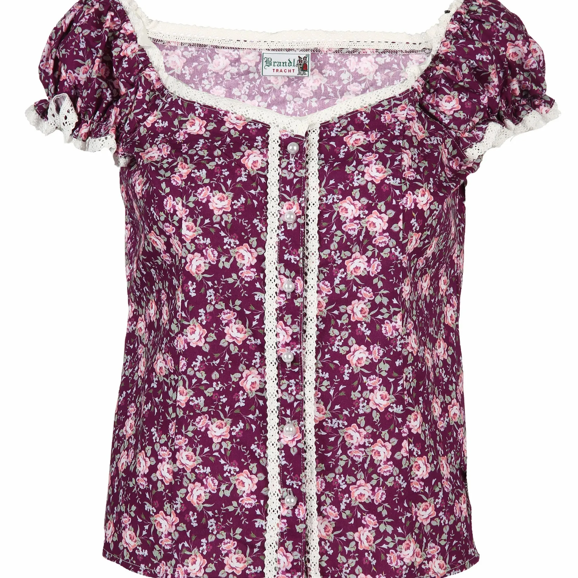Damen Trachtenbluse im floralen Print