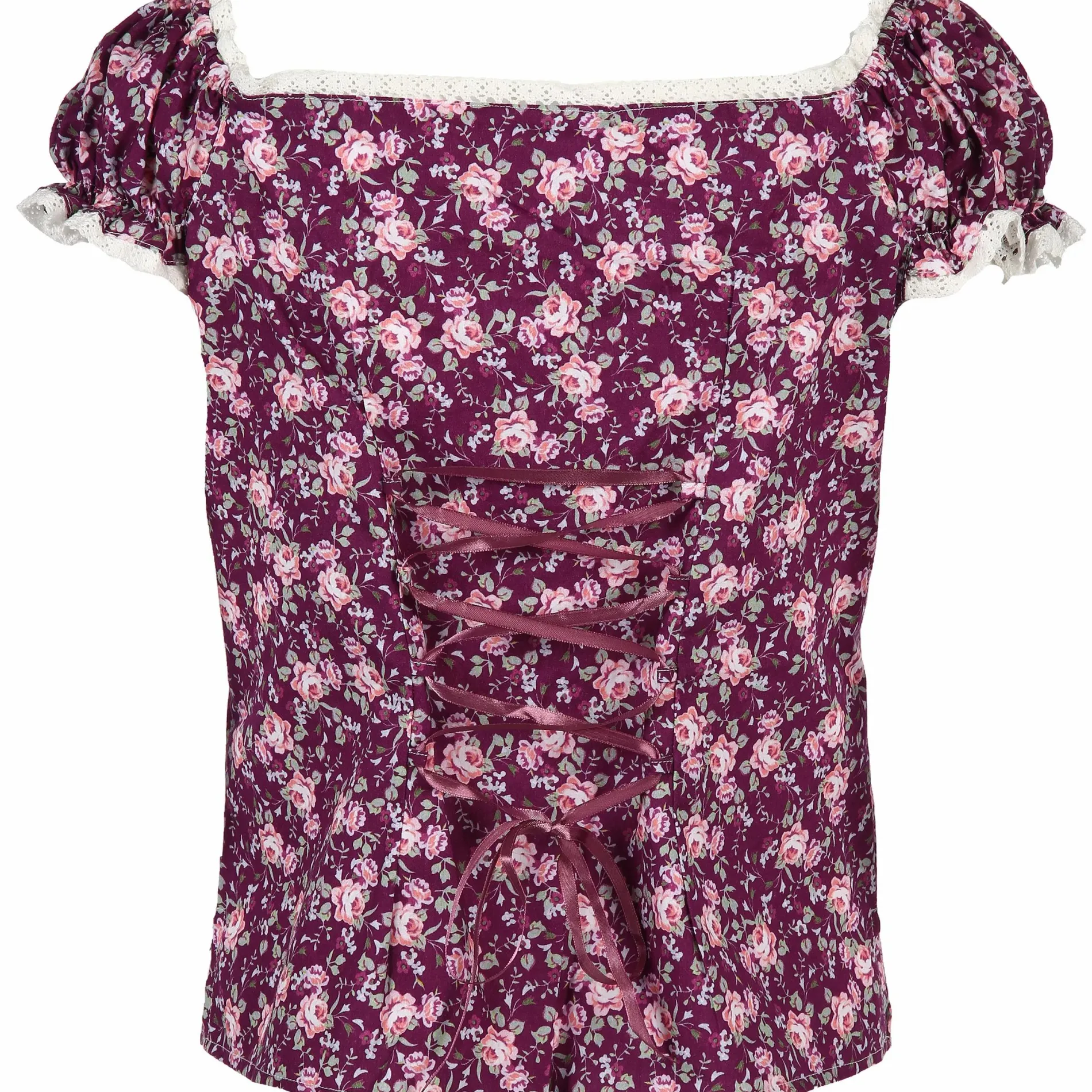Damen Trachtenbluse im floralen Print